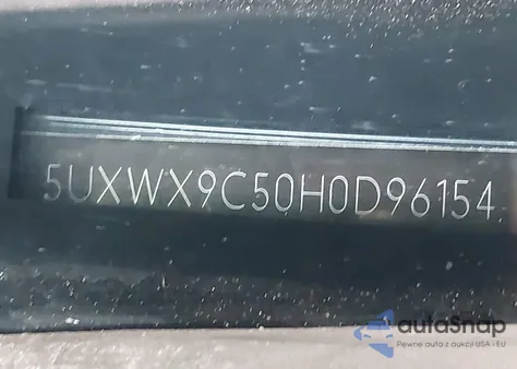 2017 BMW X3 xDrive28I z USA, uszkodzony, nr VIN 5UXWX9C50H0D96154